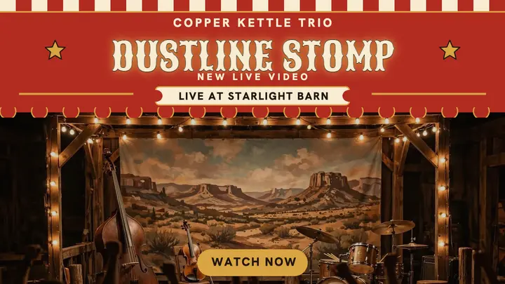 Copper Kettle Trio live circus thumbnail template