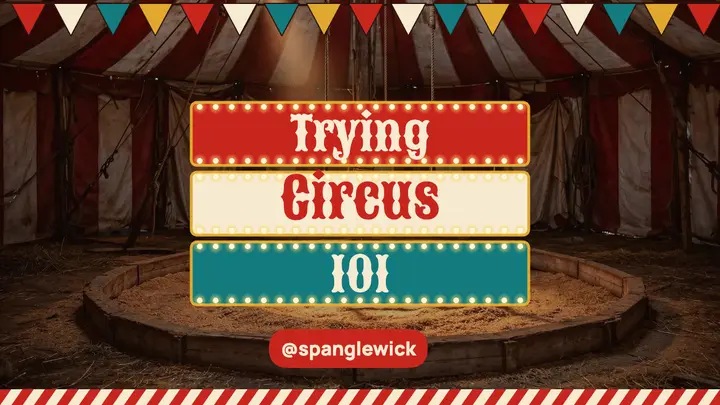 Spanglewick circus school marquee thumbnail template