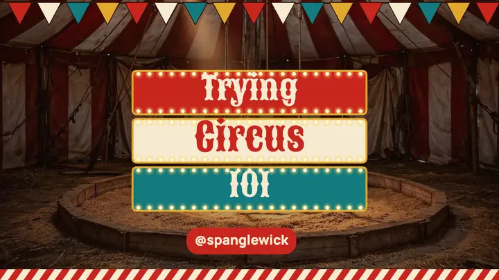 Spanglewick circus school marquee thumbnail template