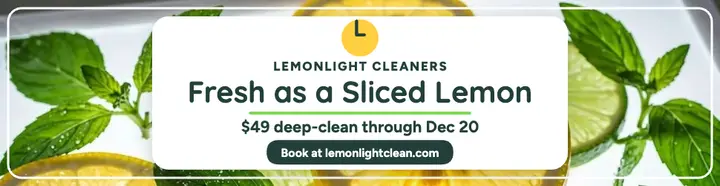 Lemonlight citrus cleaning billboard template