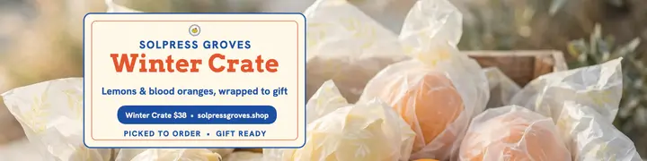 Solpress Groves citrus crate banner template