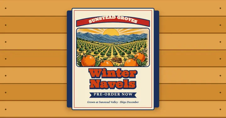 Sunstead Groves winter navel pre-order template