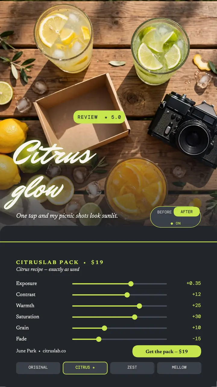 Citruslab citrus glow story review template