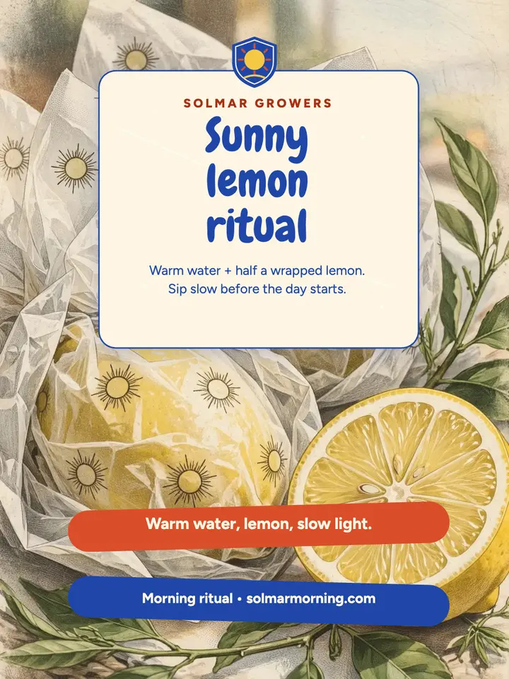 Solmar citrus morning ritual portrait template