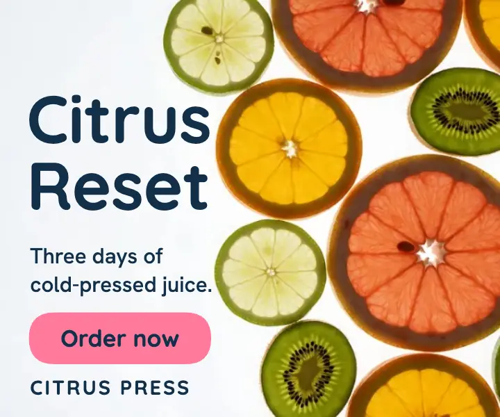Citrus Press juice cleanse ad template