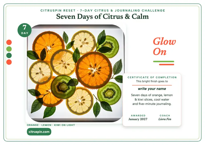 Citruspin Reset citrus challenge certificate template