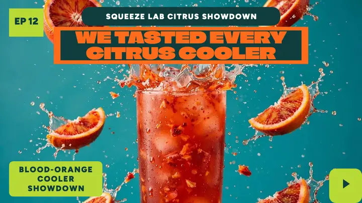 Squeeze Lab citrus cooler showdown thumbnail template