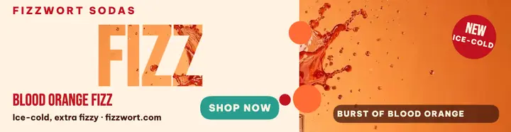 Fizzwort blood orange cooler billboard template