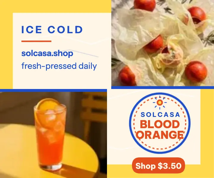 Solcasa blood orange soda tissue ad template