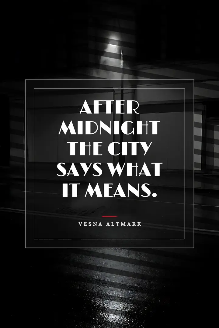 Film noir city night quote: film noir quote poster template