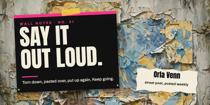 Wall Notes street poster quote post: street poster quote post template