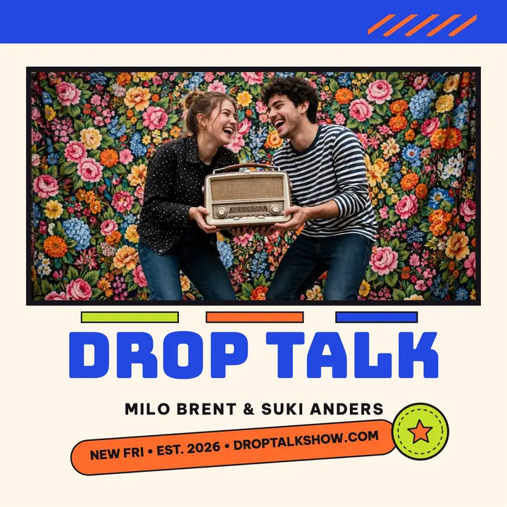 Drop Talk streetwear podcast cover template