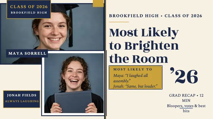 Brookfield superlatives grad recap thumbnail template