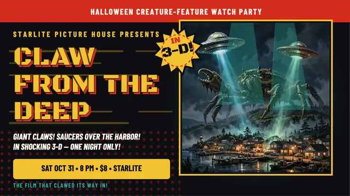 Claw From The Deep Halloween watch party template