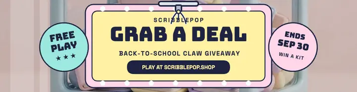 Scribblepop claw giveaway billboard template