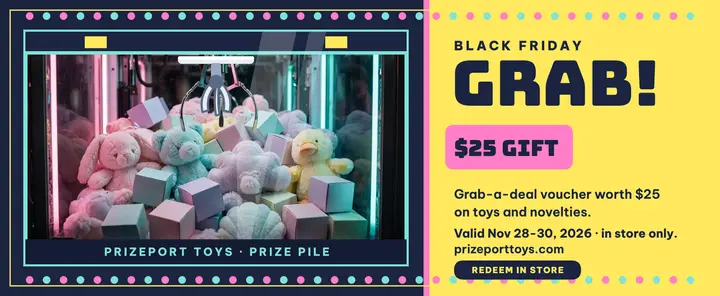 Prizeport Black Friday grab voucher template