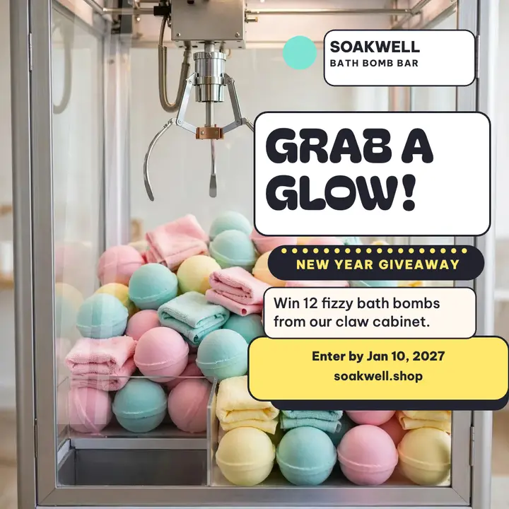 Soakwell Grab a Glow giveaway post template