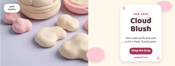 Petalpuff Cloud Blush clay cover template