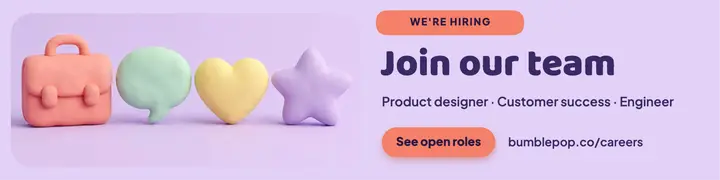 Bumblepop we're hiring template