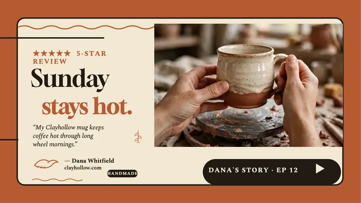 Clayhollow mug review thumbnail template