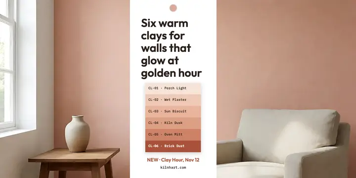 Kilnhart Clay Hour paint collection launch post template