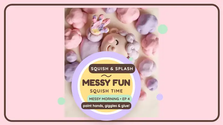 Squish and Splash messy playdate thumbnail template