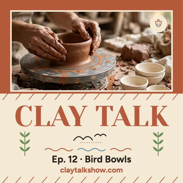 Clay Talk pottery podcast cover template