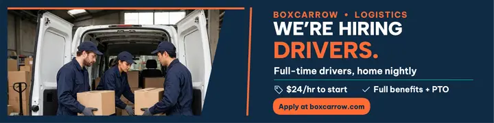 Boxcarrow drivers hiring banner: hiring linkedin banner template