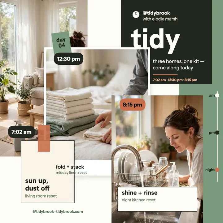 Tidybrook cleaner day timestamps template