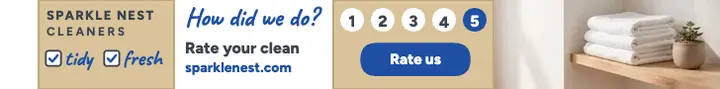 Sparkle Nest cleaner rating leaderboard template