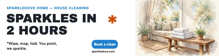 Sparkledove cleaning asterisk billboard template