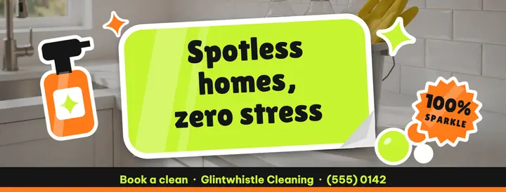 Glintwhistle home cleaning sticker bomb cover template