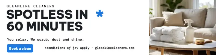 Gleamline spotless promise billboard template