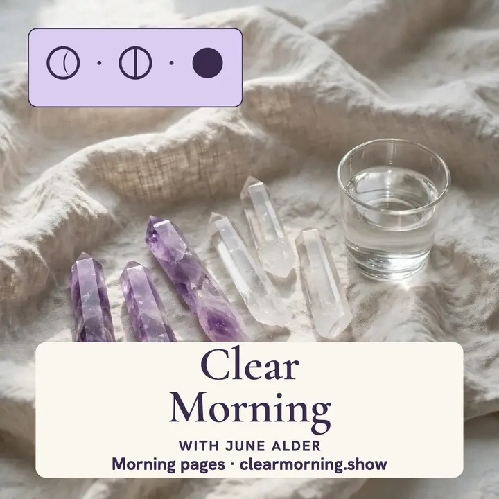 Clear Morning journaling podcast cover template