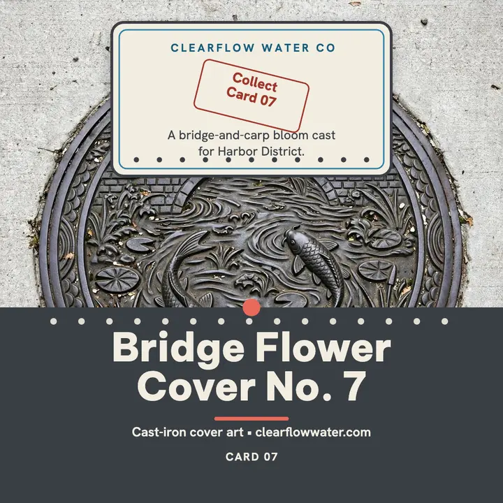 Clearflow bridge flower cover collect post template