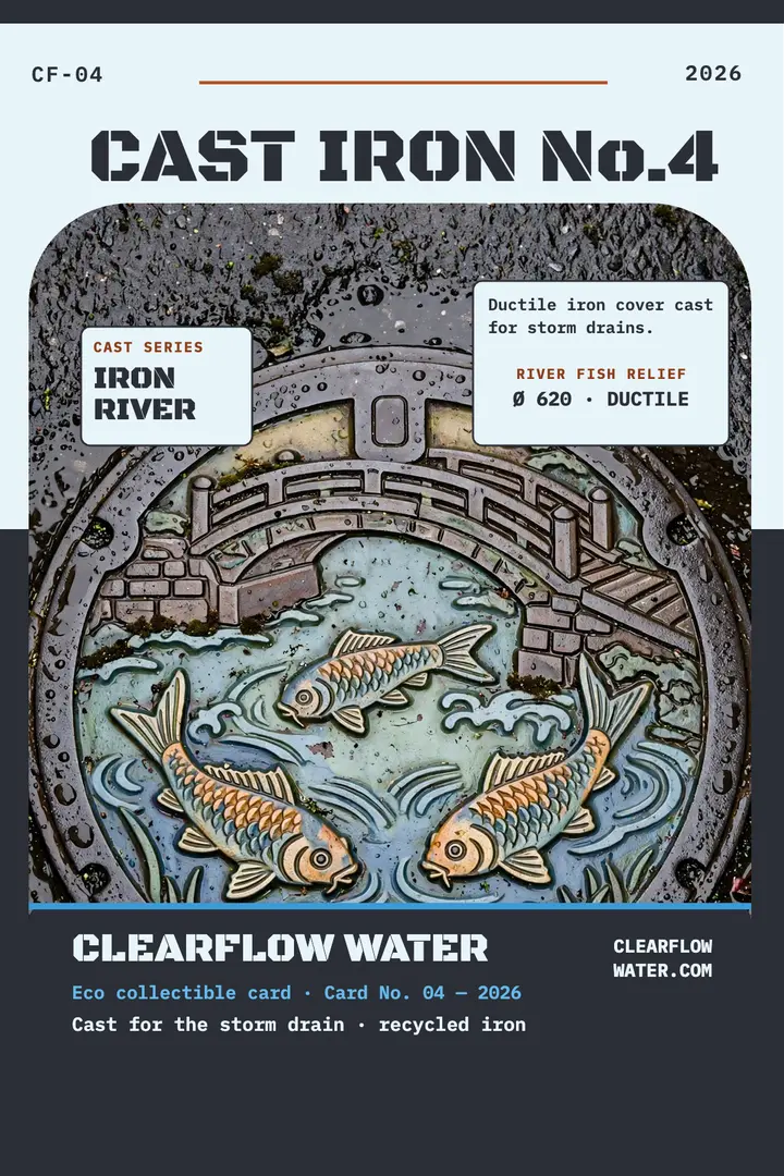 Clearflow manhole card poster template