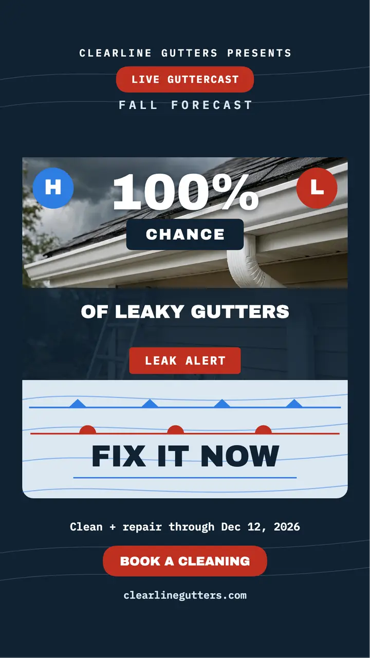 Clearline gutter forecast story template