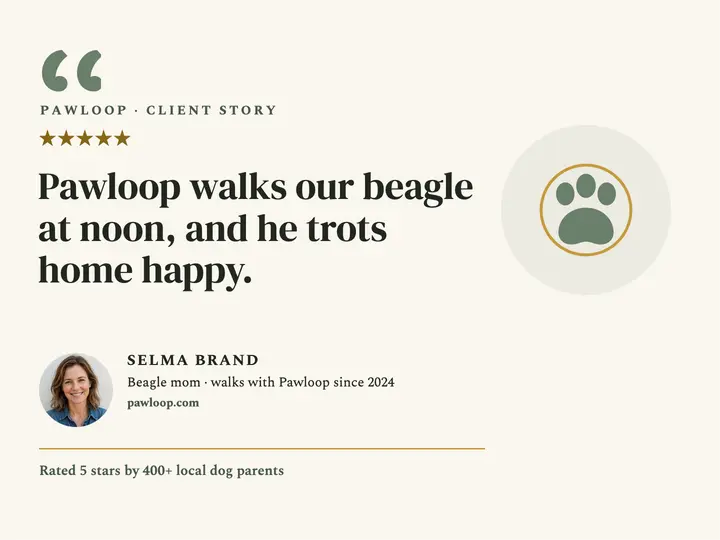 Pawloop dog walking client quote slide template