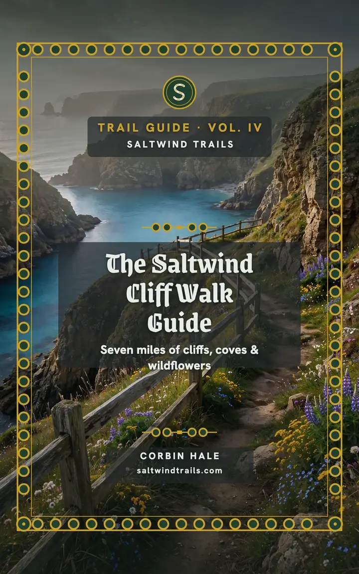 Saltwind Cliff Walk trail guide cover: cliff walk guide template