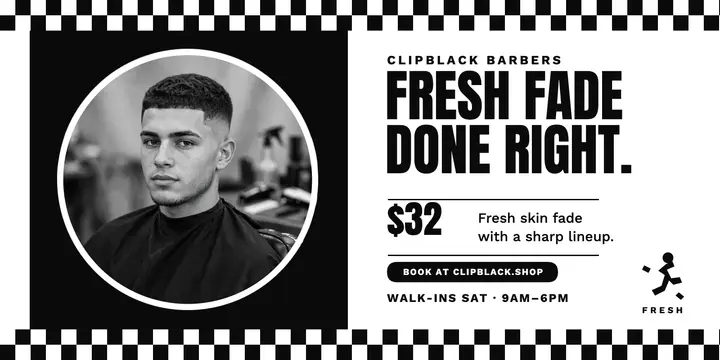 Clipblack fresh fade checker post template