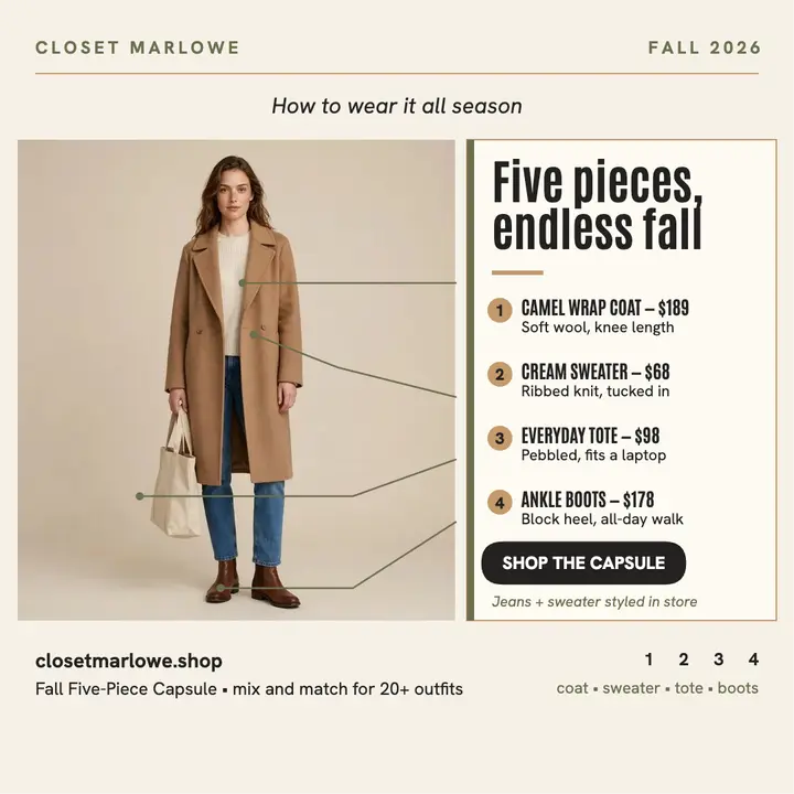 Closet Marlowe fall capsule callouts post template