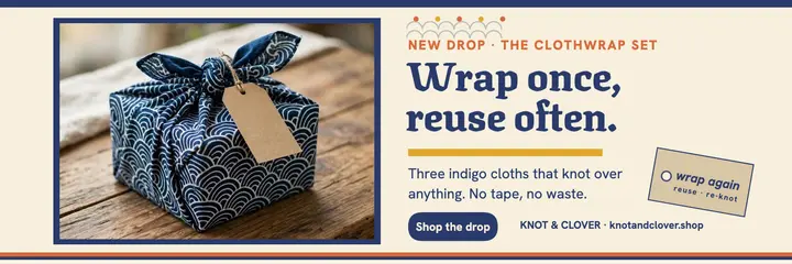 Knot and Clover clothwrap launch header template