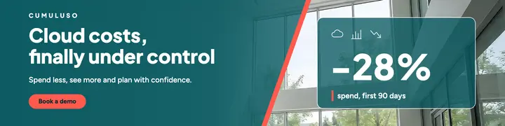 Cloud costs under control corporate banner template