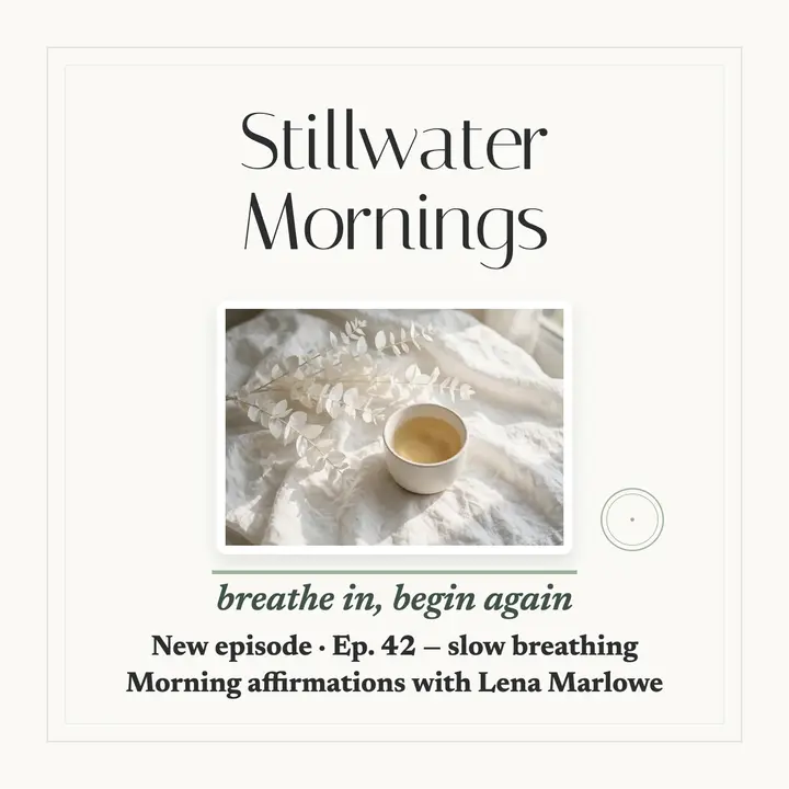 Stillwater Mornings affirmations cover template