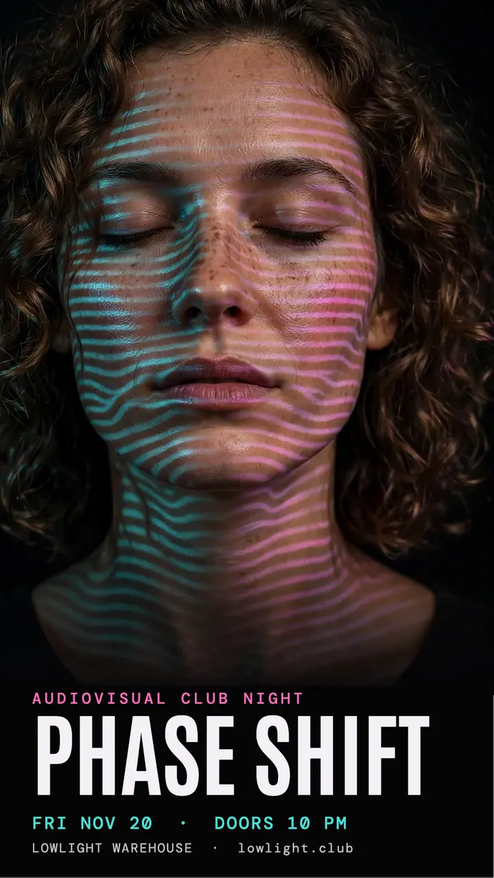 Phase Shift audiovisual club night template