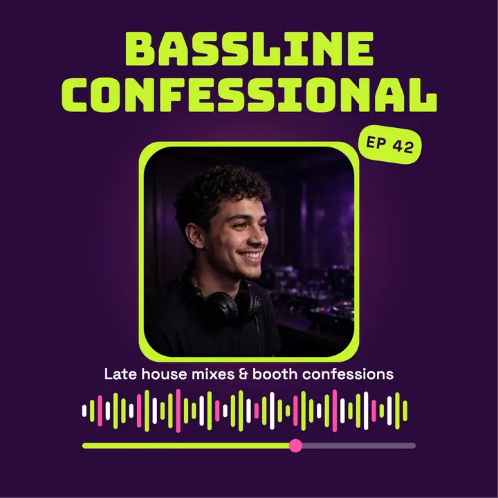 Bassline Confessional club podcast cover template