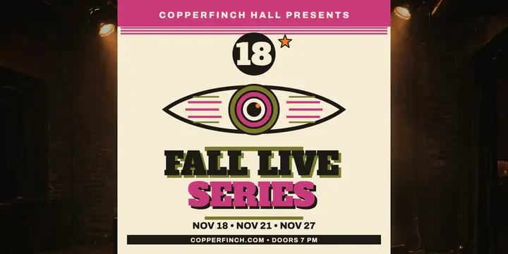 Copperfinch Hall fall live series poster template