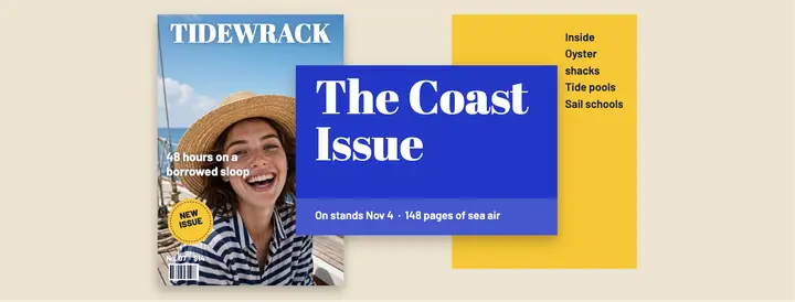 Tidewrack coast issue Facebook cover template