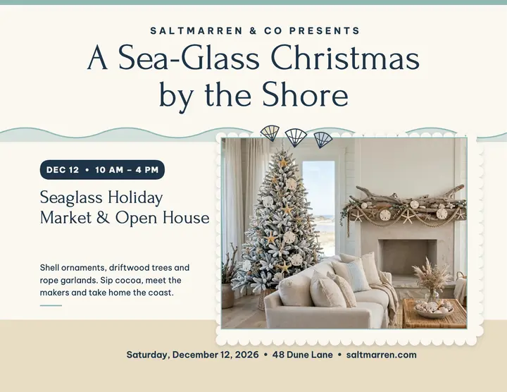 Saltmarren Seaglass Holiday Market flyer template