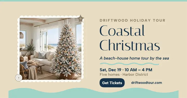 Driftwood Holiday Tour coastal post template